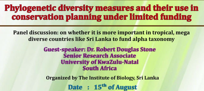 Phylogenetic diversity measures and their use in conservation planning under limited funding Phylogenetic diversity measures and their use in conservation planning under limited funding