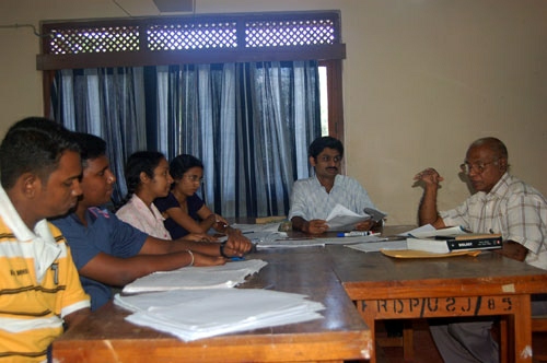 Training students at Univesity of SJP for IBO 2009